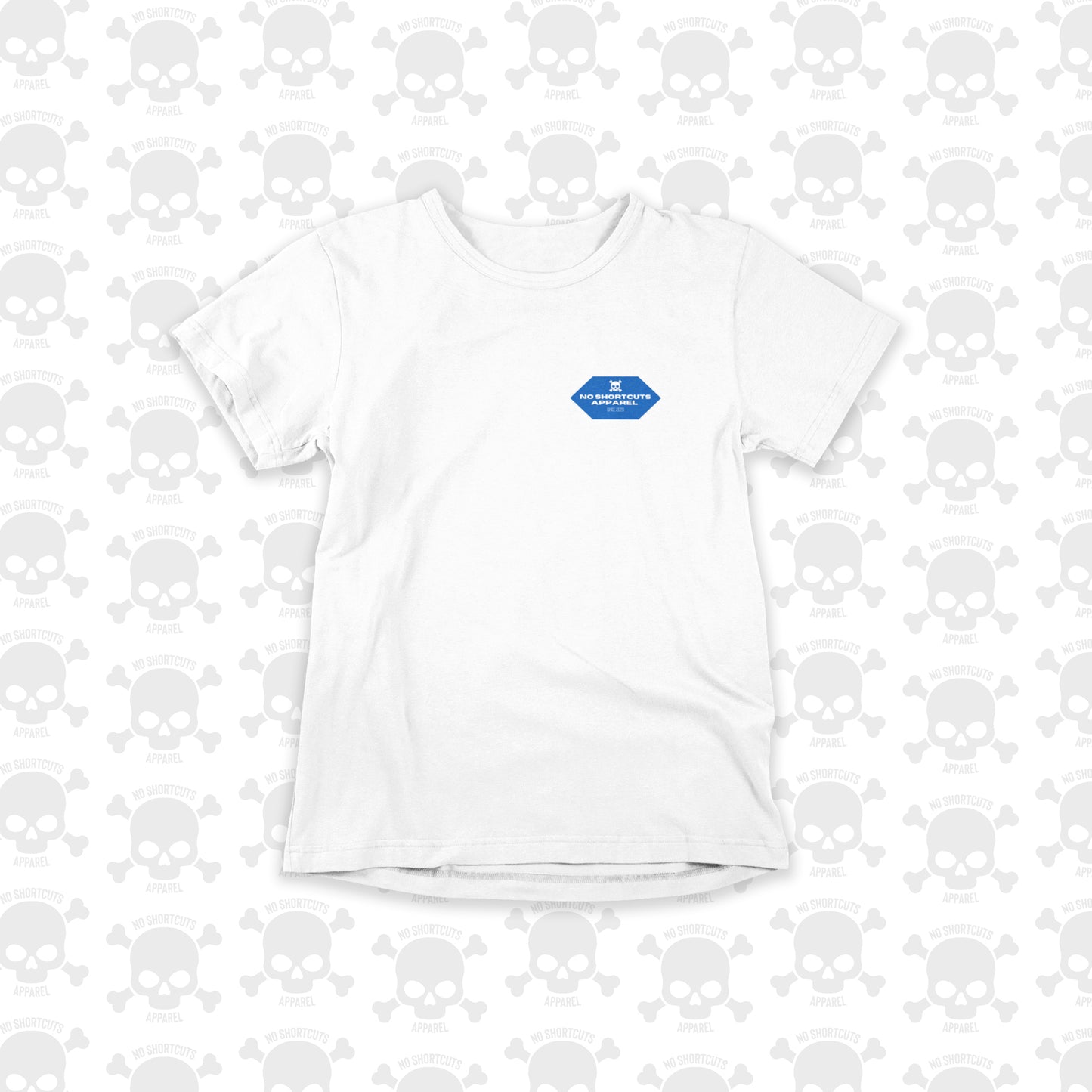 Blue Logo - White